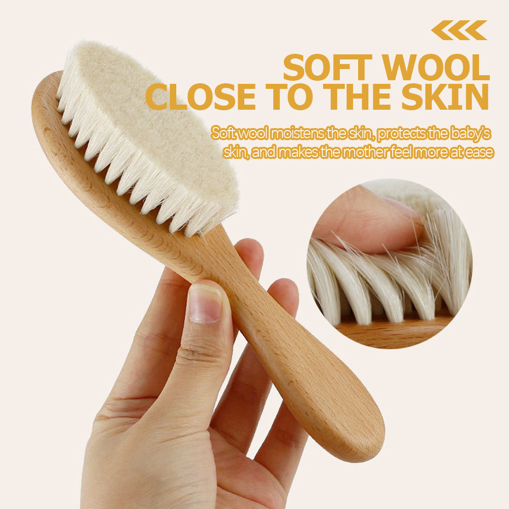 1Set Brush and Wooden Comb Set - Skincare Newborn review and price