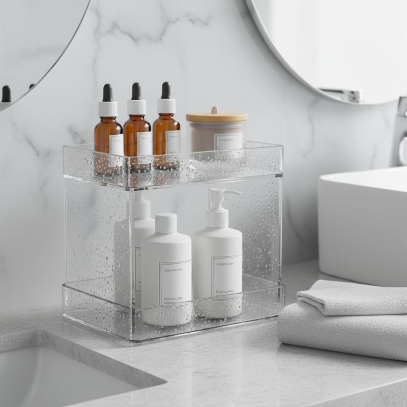 Double Layer Cosmetic Organize - Skincare B Erl review and price