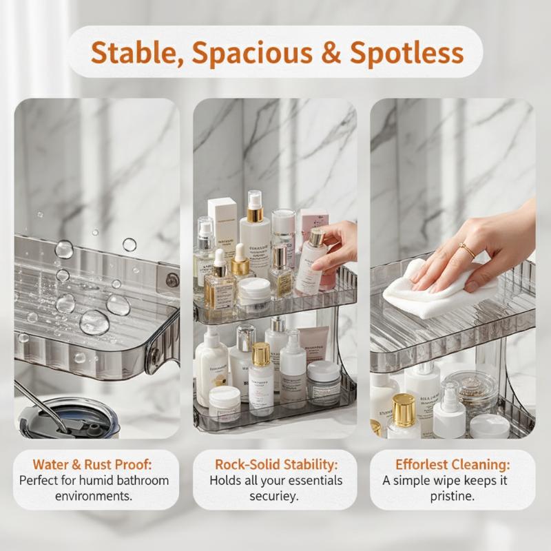 Double Layer Cosmetic Organize - Skincare B Erl review and price